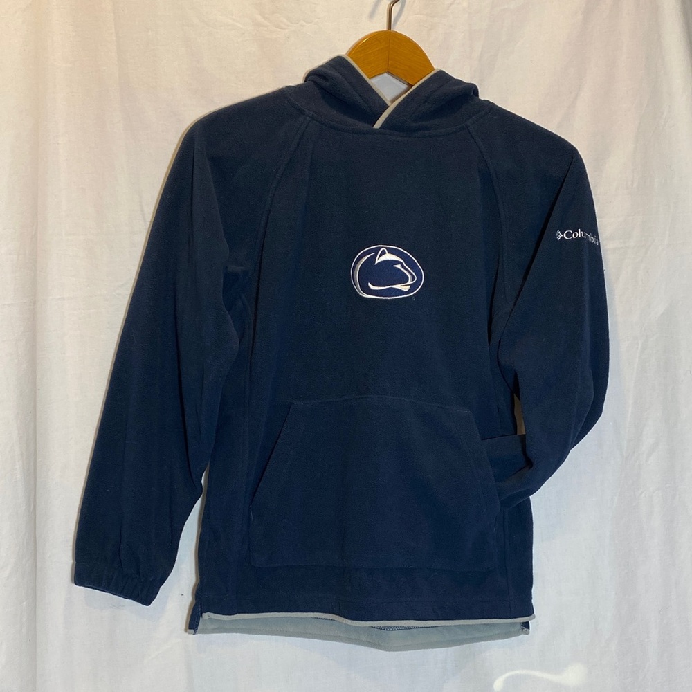 Columbia Penn State Pullover Fleece Hoodie in dark blue - size Unisex Youth - L